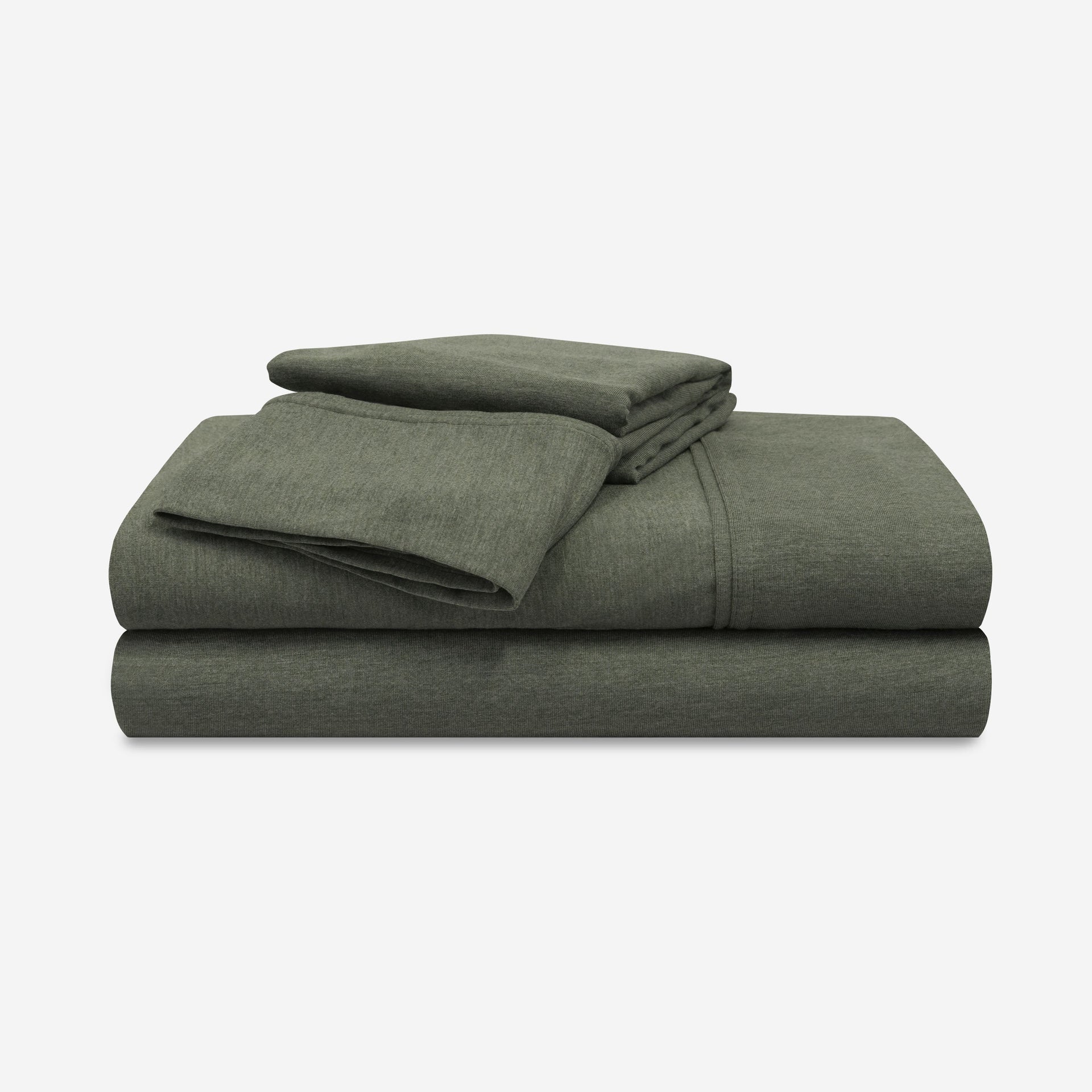BEDGEAR Hyper-Wool Flannel Performance® Sheet Set | 01-ForestGreen-ProductShot-Stack.jpg