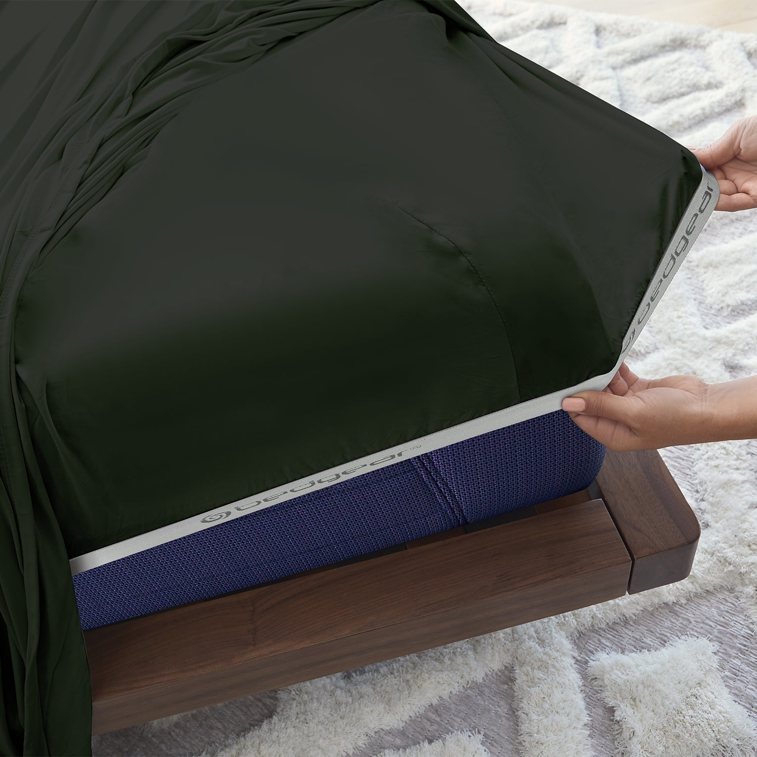 BEDGEAR Dri-Tec Performance® Sheet Set | Dri-Tec_Sheet_ForestGreen_powerband.jpg