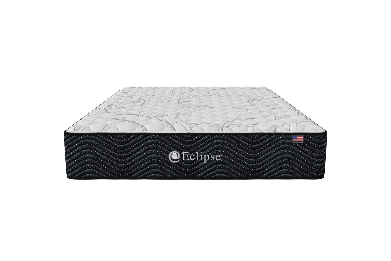 Front view of Shadow Extra Firm Mattress by Eclipse | Cooling gel memory foam and motion-absorbing coils