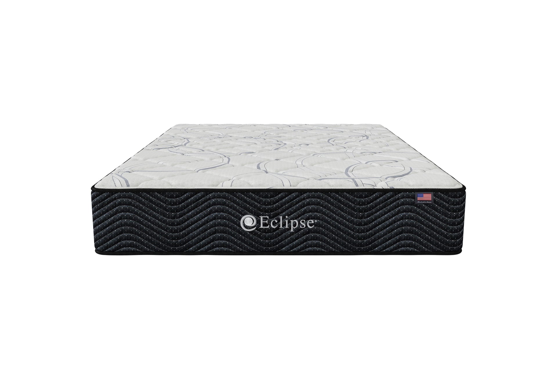 Front view of Shadow Firm Mattress by Eclipse | Cooling gel memory foam and motion-absorbing coils