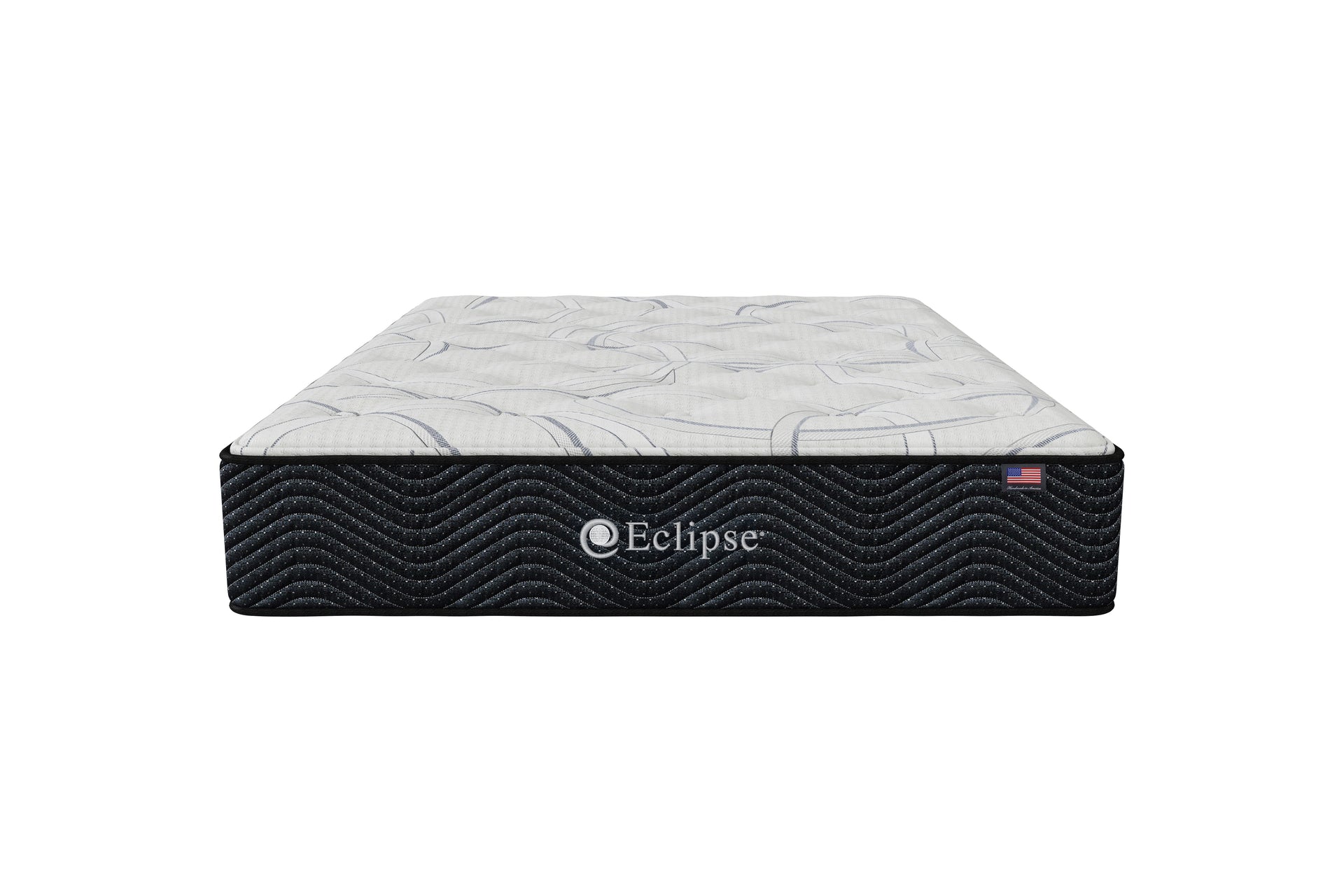 Front view of Shadow Plush Mattress by Eclipse | Cooling gel memory foam and motion-absorbing coils