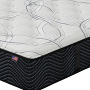 Close-up of Shadow Plush Mattress corner | Breathable cover and supportive innerspring coils