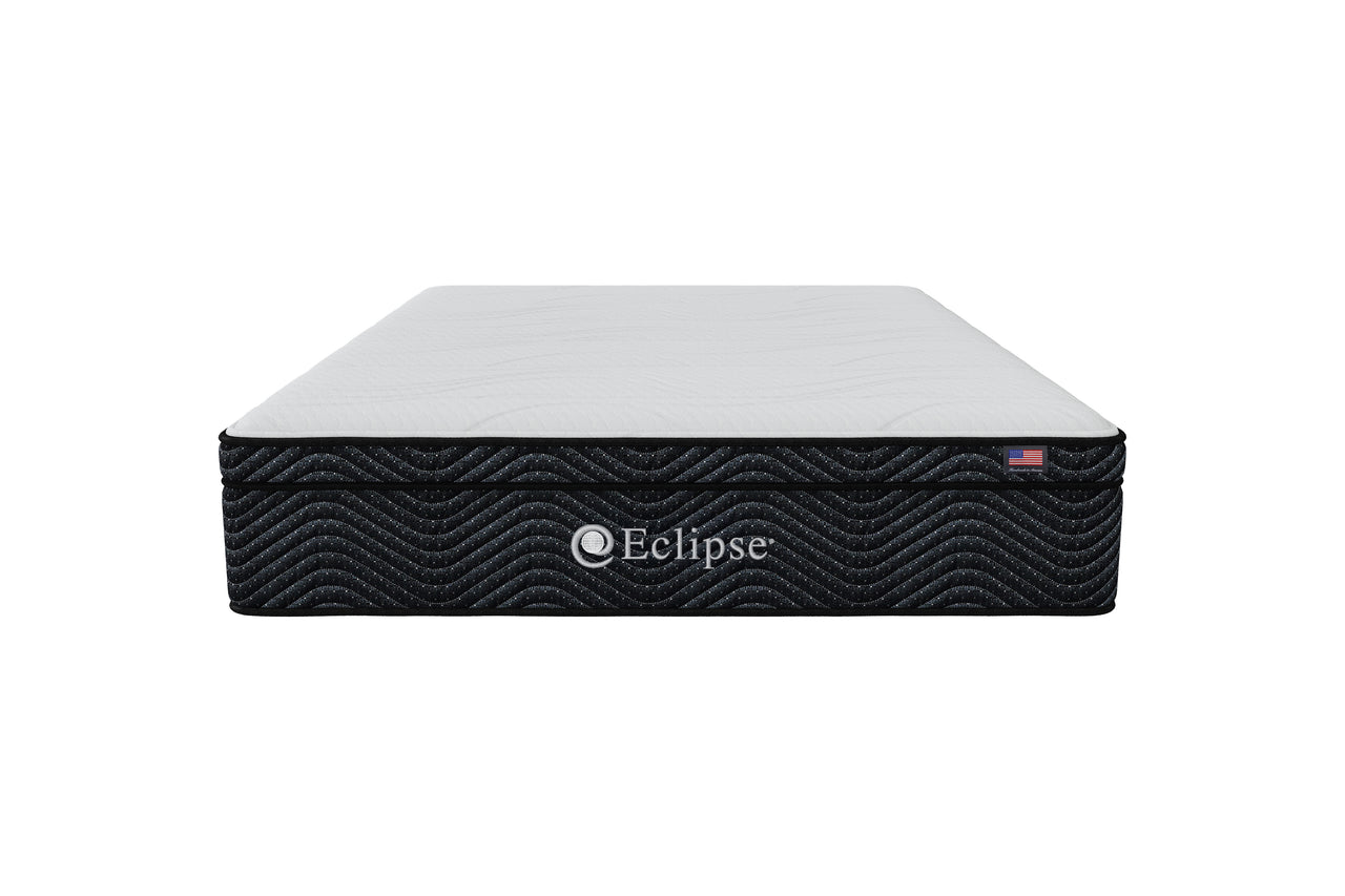 Front view of Ciara Euro Top Mattress by Eclipse | Cool-to-the-touch cover and lumbar zone support