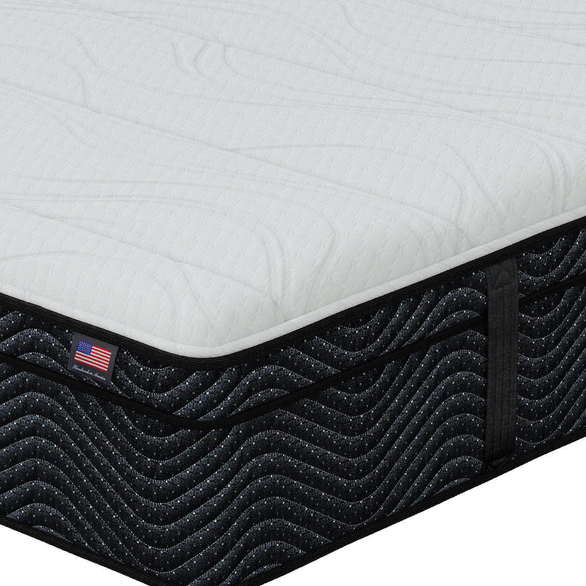 Close-up of Ciara Euro Top Mattress corner | High-performance memory foam and supportive innerspring coils