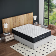 Umbra Extra Firm Mattress by Eclipse in bedroom | Hybrid design with memory foam and encased coils