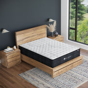 Umbra Medium Mattress by Eclipse in bedroom | Hybrid design with memory foam and encased coils
