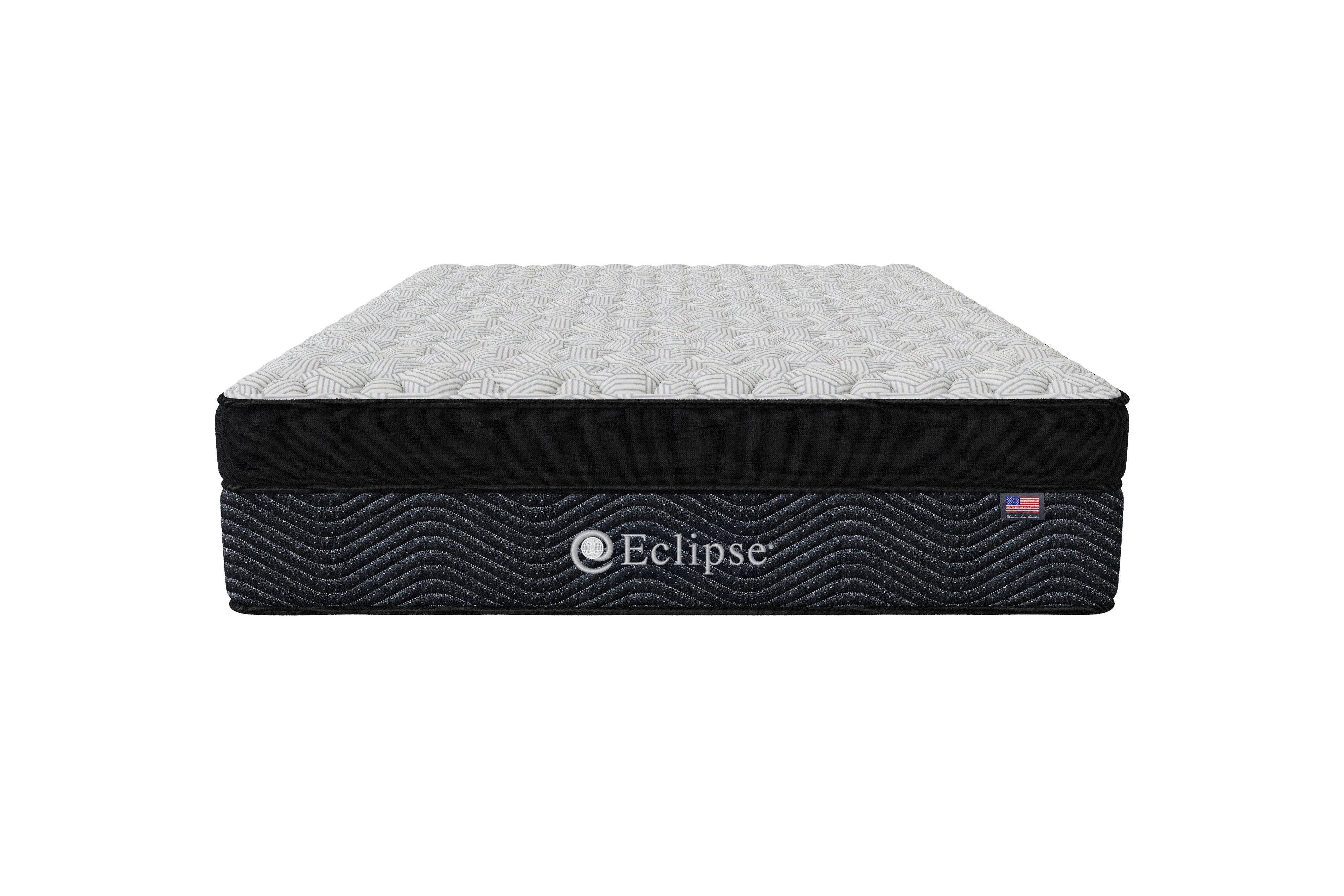 Front view of Asteria Extra Firm Euro Top Mattress by Eclipse | Encased coils and HD foam support