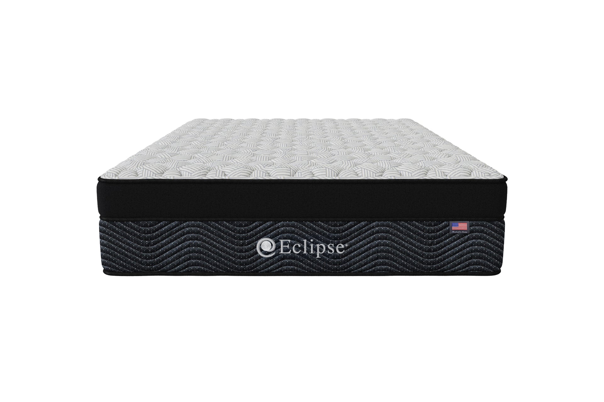Front view of Asteria Extra Firm Euro Top Mattress by Eclipse | Encased coils and HD foam support