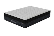 Angled view of Asteria Medium Euro Top Mattress | Cooling cover and pressure-relieving foam layers