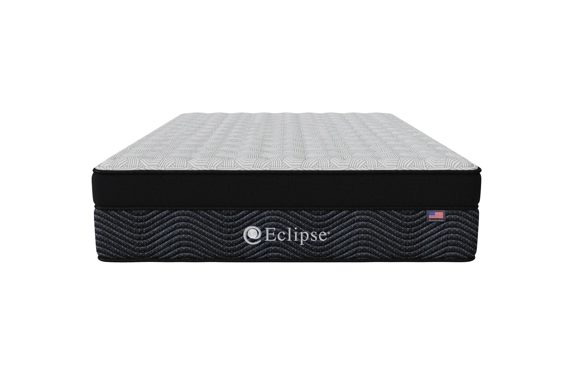 Front view of Asteria Medium Euro Top Mattress by Eclipse | Encased coils and HD foam support