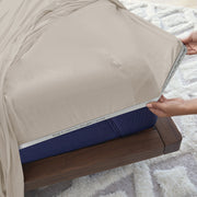 BEDGEAR Hyper-Wool Flannel Performance® Sheet Set | Hyper-Wool_Sheet_MediumBeige_powerband.jpg
