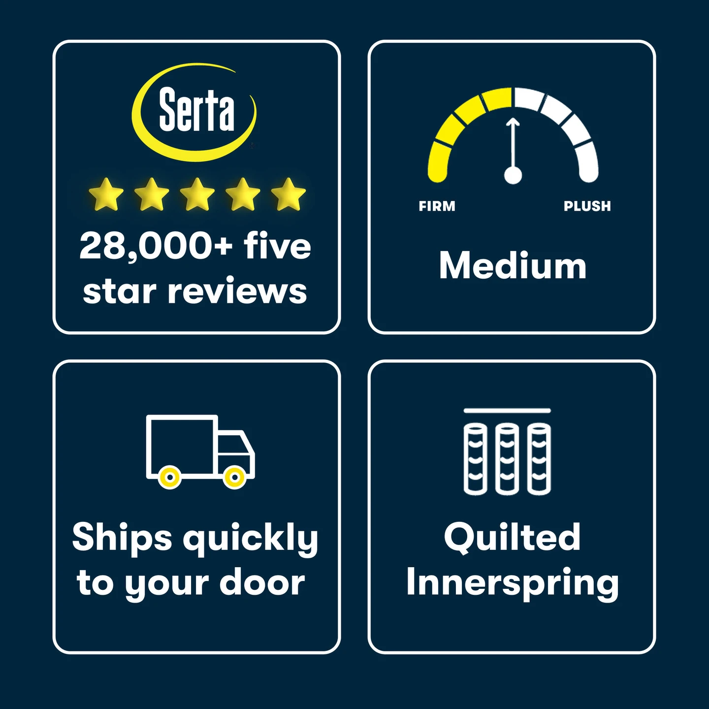 Perfect Day 8" Medium Mattress by Serta