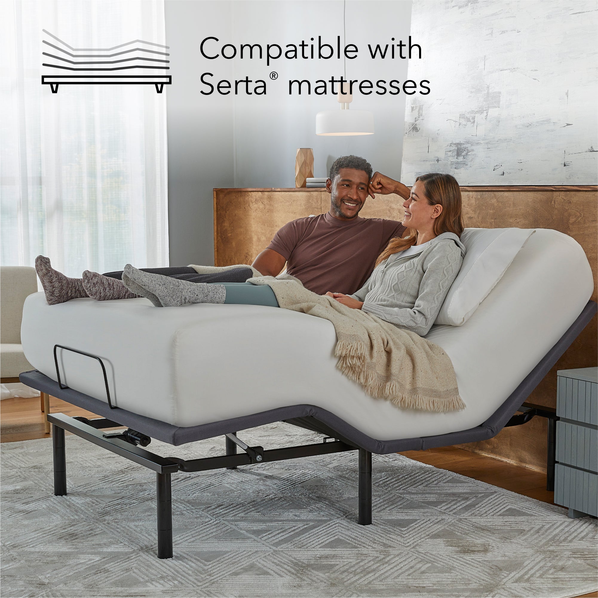 baselogic™ Silver Adjustable Base by Serta