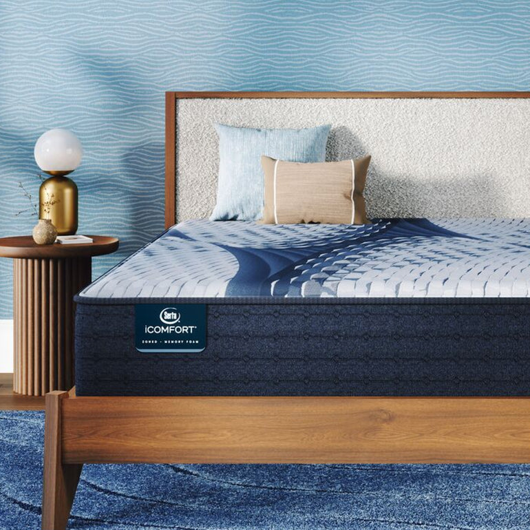 Front view of iComfort Aveda Plush Memory Foam mattress by Serta | Available in multiple sizes
