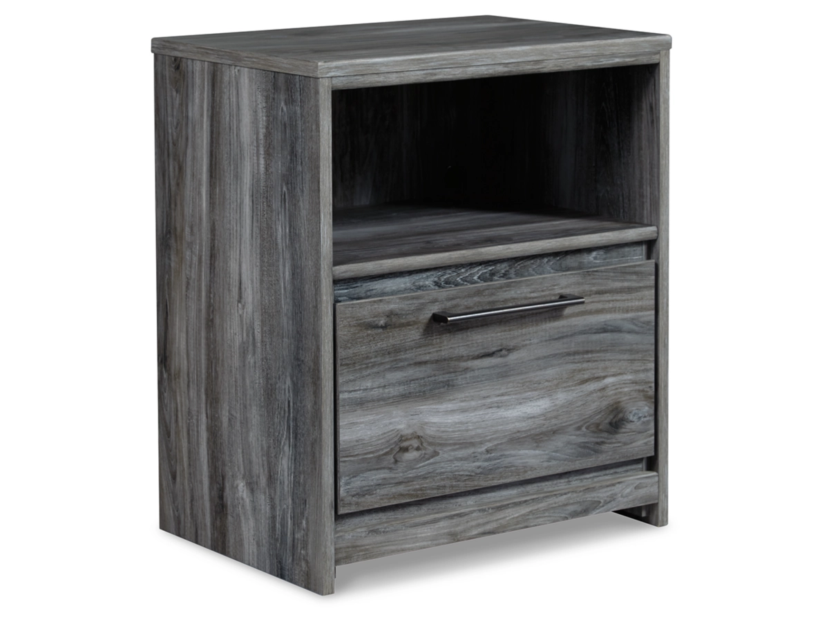 Baystorm Panel Bed with Mirrored Dresser and Nightstand