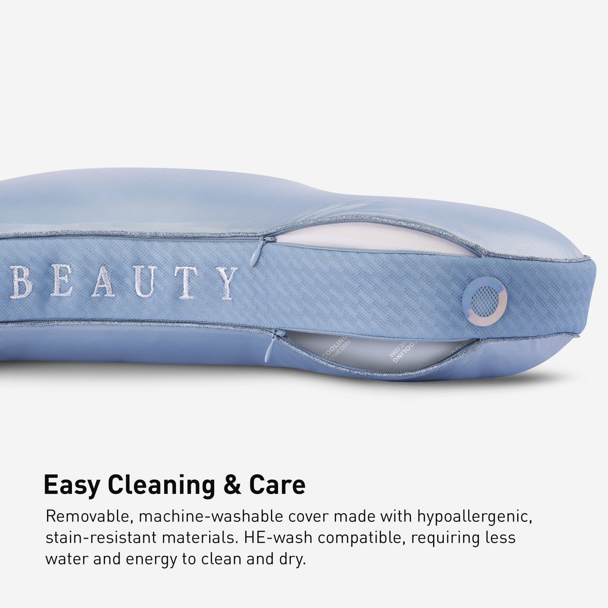 BEDGEAR Beauty Pillow removable washable cover