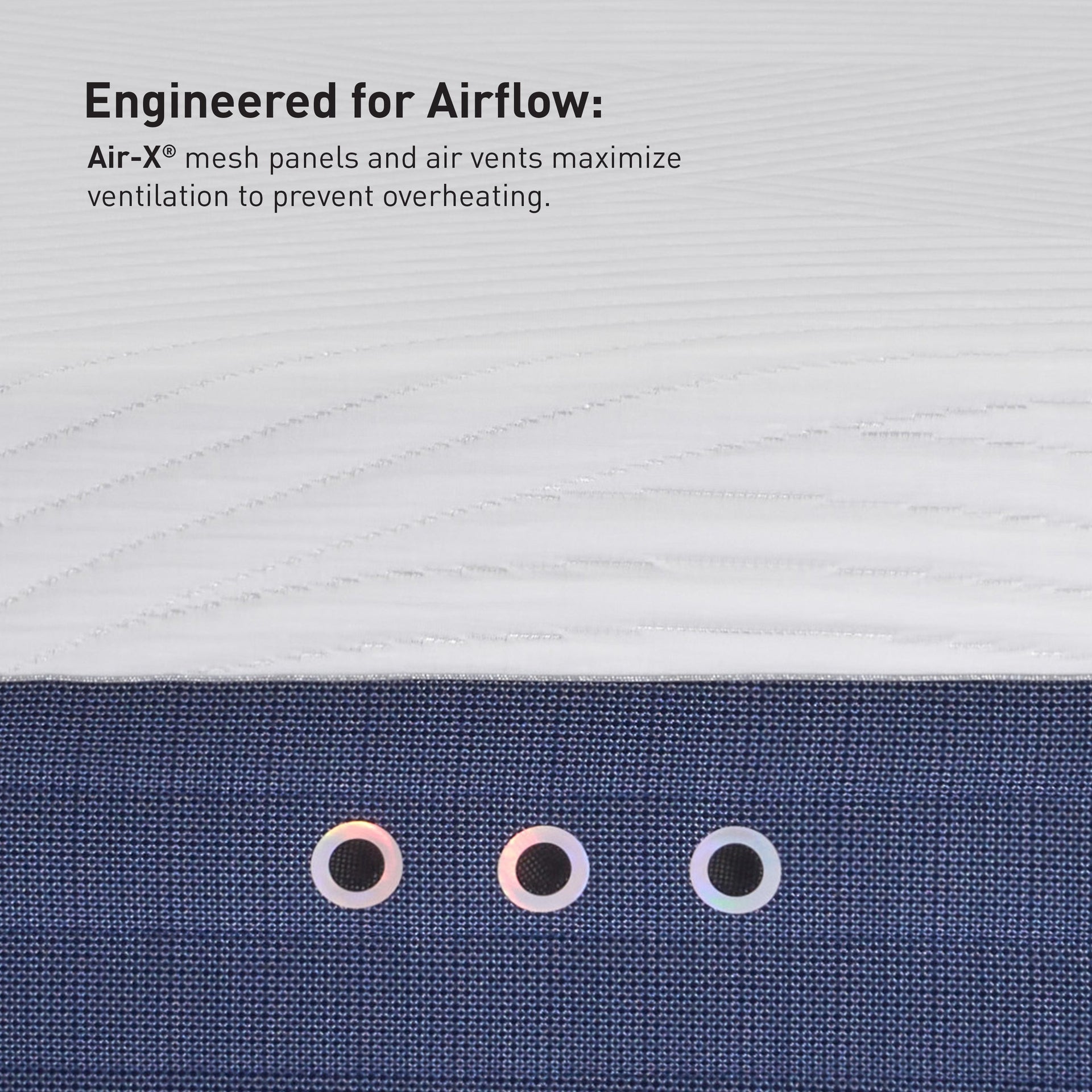 BEDGEAR H2 Air-X mesh side panel and air vents
