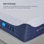 BEDGEAR H2 split-head hybrid mattress corner