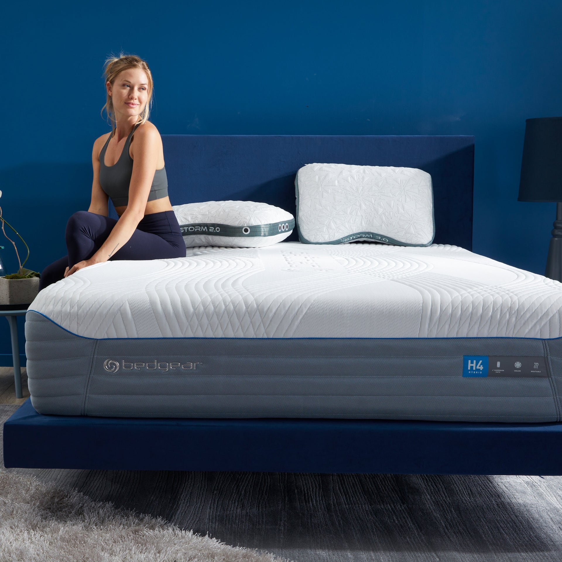 BEDGEAR H4 mattress in a bedroom setting