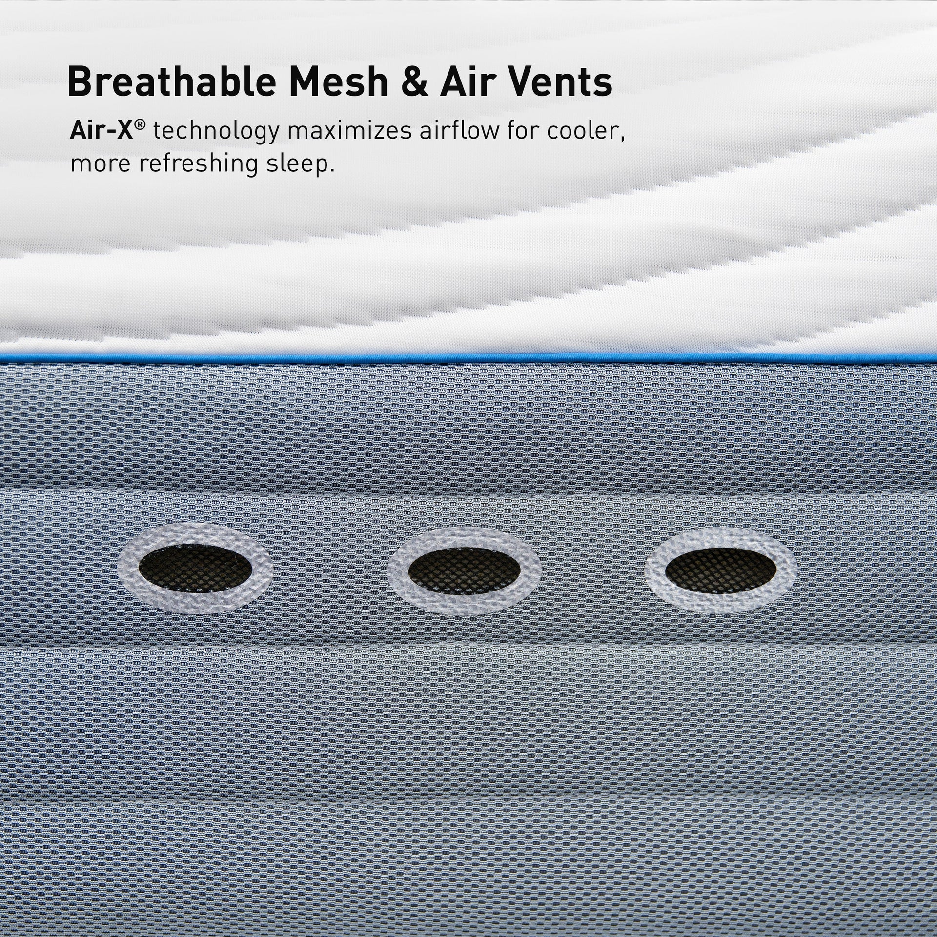 BEDGEAR H6 breathable mesh side panel and air vents