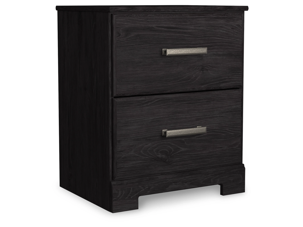 Belachime Panel Bed with Mirrored Dresser and Nightstand