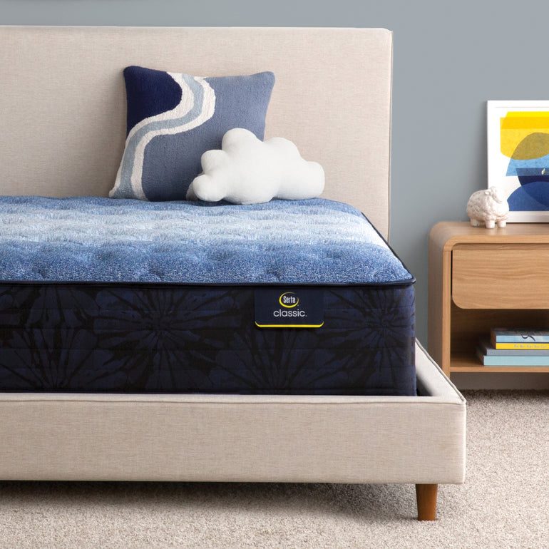 Front view of Classic Brecon Medium Serta mattress | Available in multiple sizes