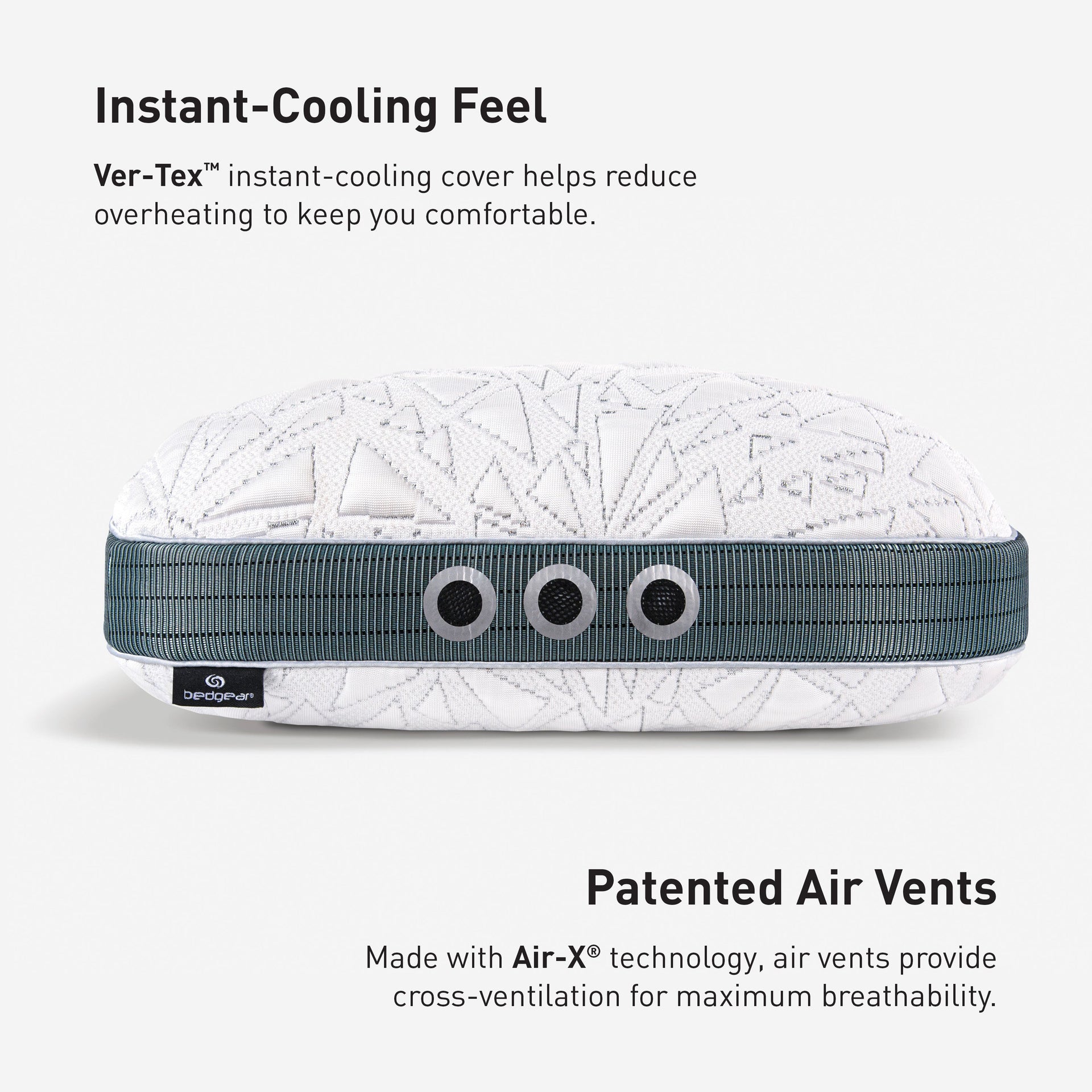 BEDGEAR Storm Cuddle Curve Air-X ventilation