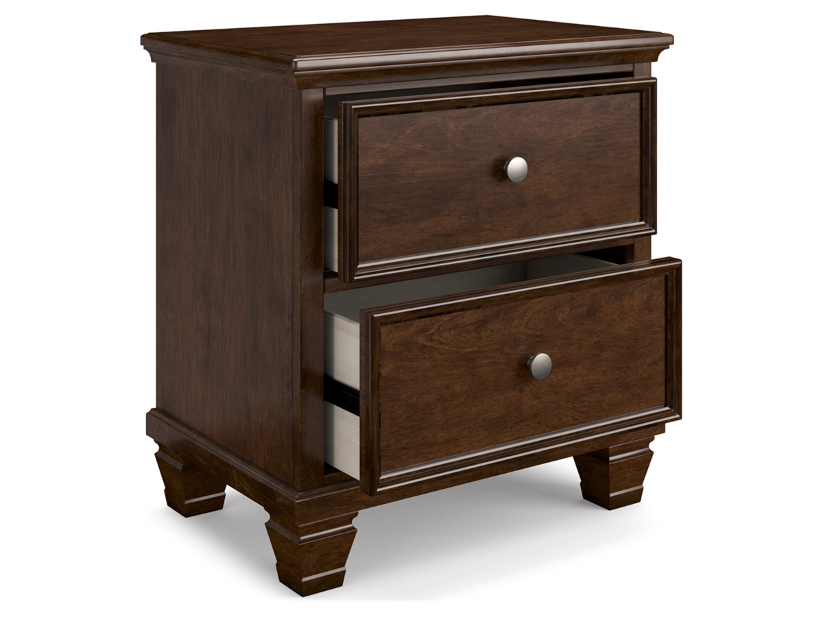 Danabrin Panel Bed with Mirrored Dresser, Chest and 2 Nightstands