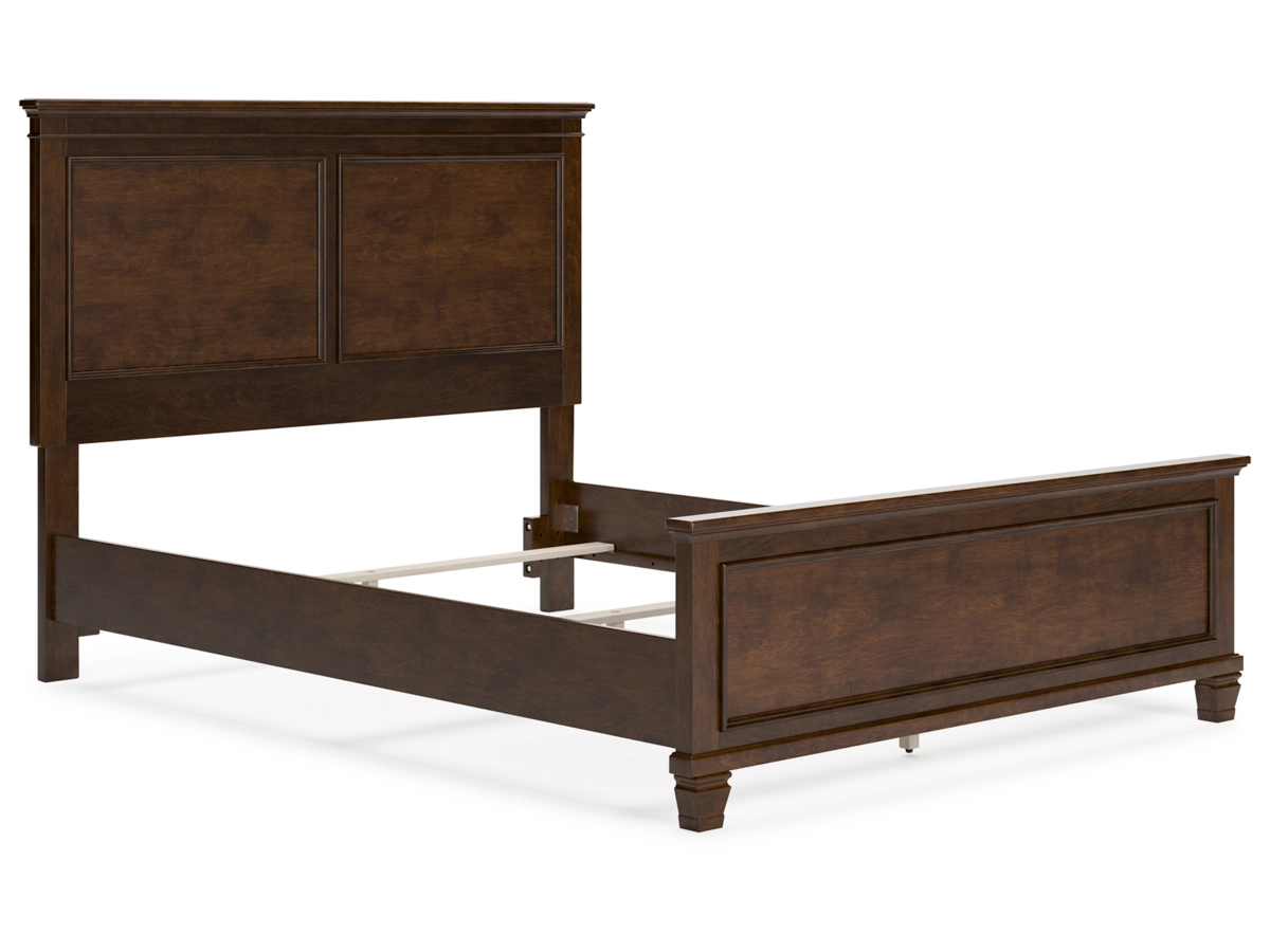Danabrin Panel Bed with Mirrored Dresser, Chest and 2 Nightstands