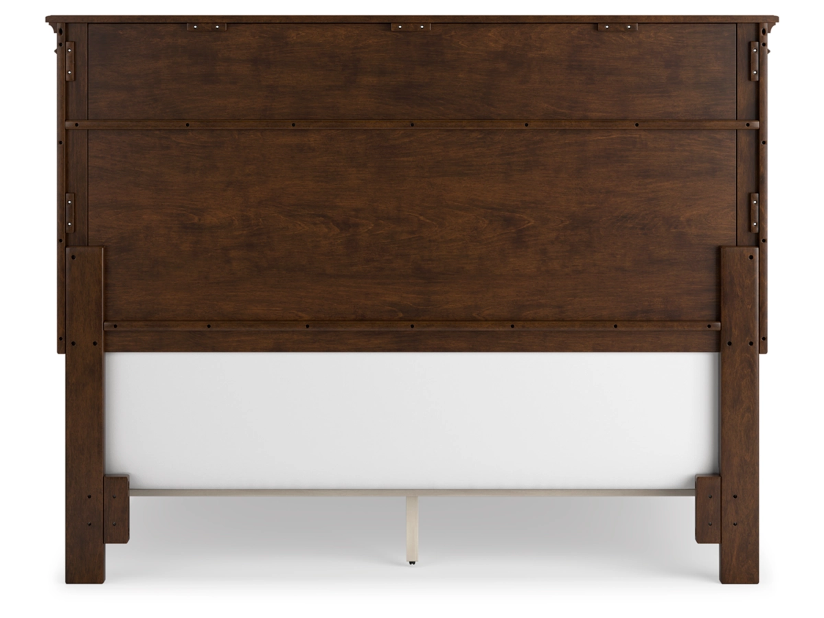 Danabrin Panel Bed with Mirrored Dresser, Chest and 2 Nightstands