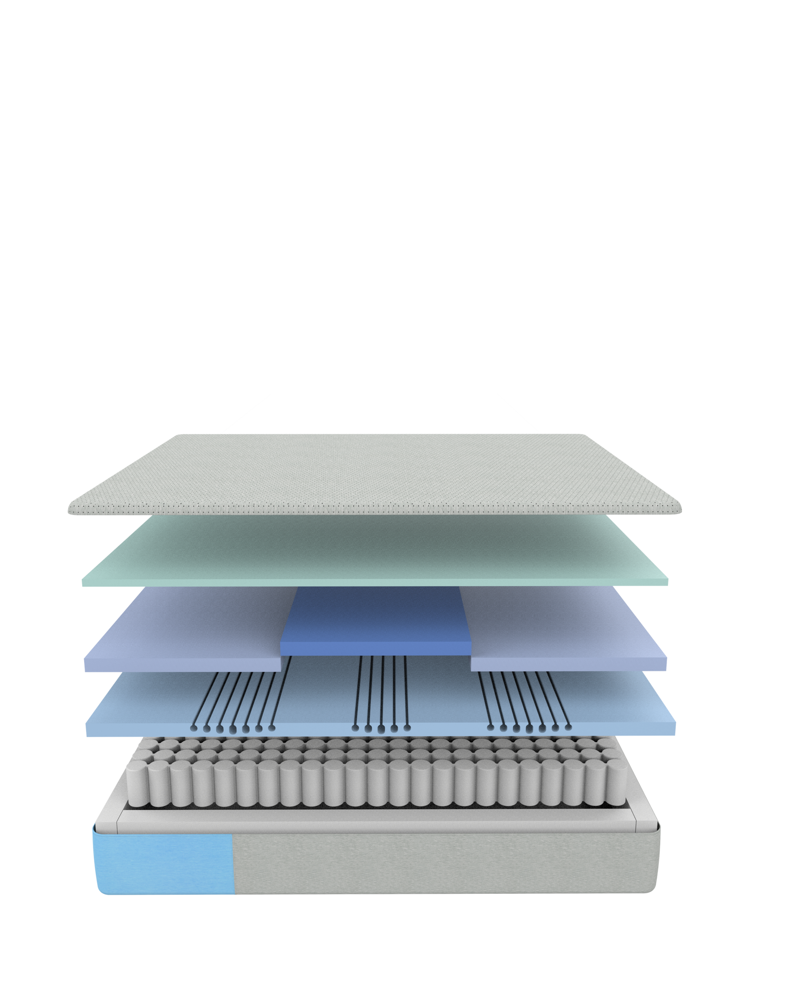 Dream Max Mattress layers | Breathe Flex Foam, Align Flex Foam, Align Memory Foam, and Flex Coils