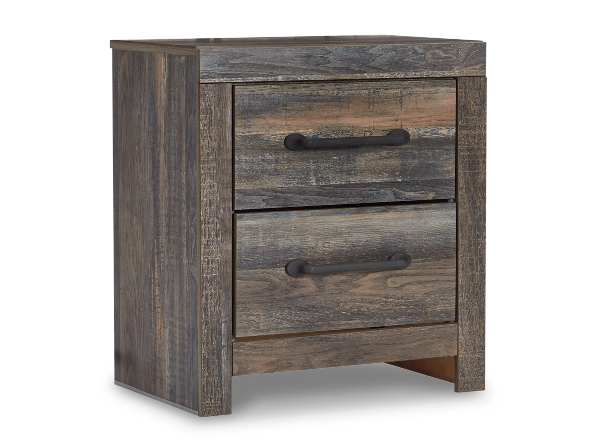 Drystan Panel Bed with 4 Storage Drawers with Mirrored Dresser, Chest and 2 Nightstands