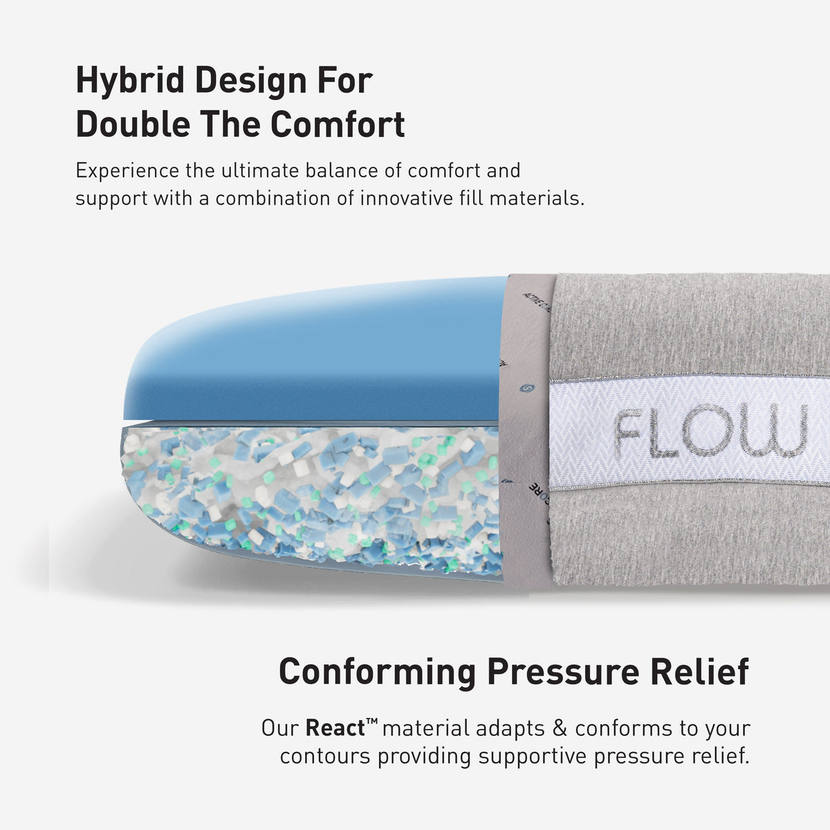 BEDGEAR Flow Cuddle Curve Performance® Pillow image 5
