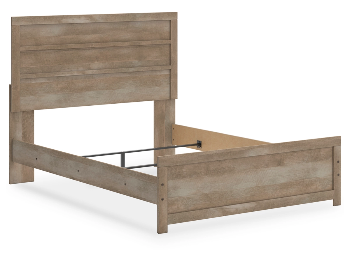 Gachester Panel Bed with Mirrored Dresser, Chest and 2 Nightstands