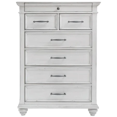 Kanwyn Whitewash Storage Panel Bedroom Set