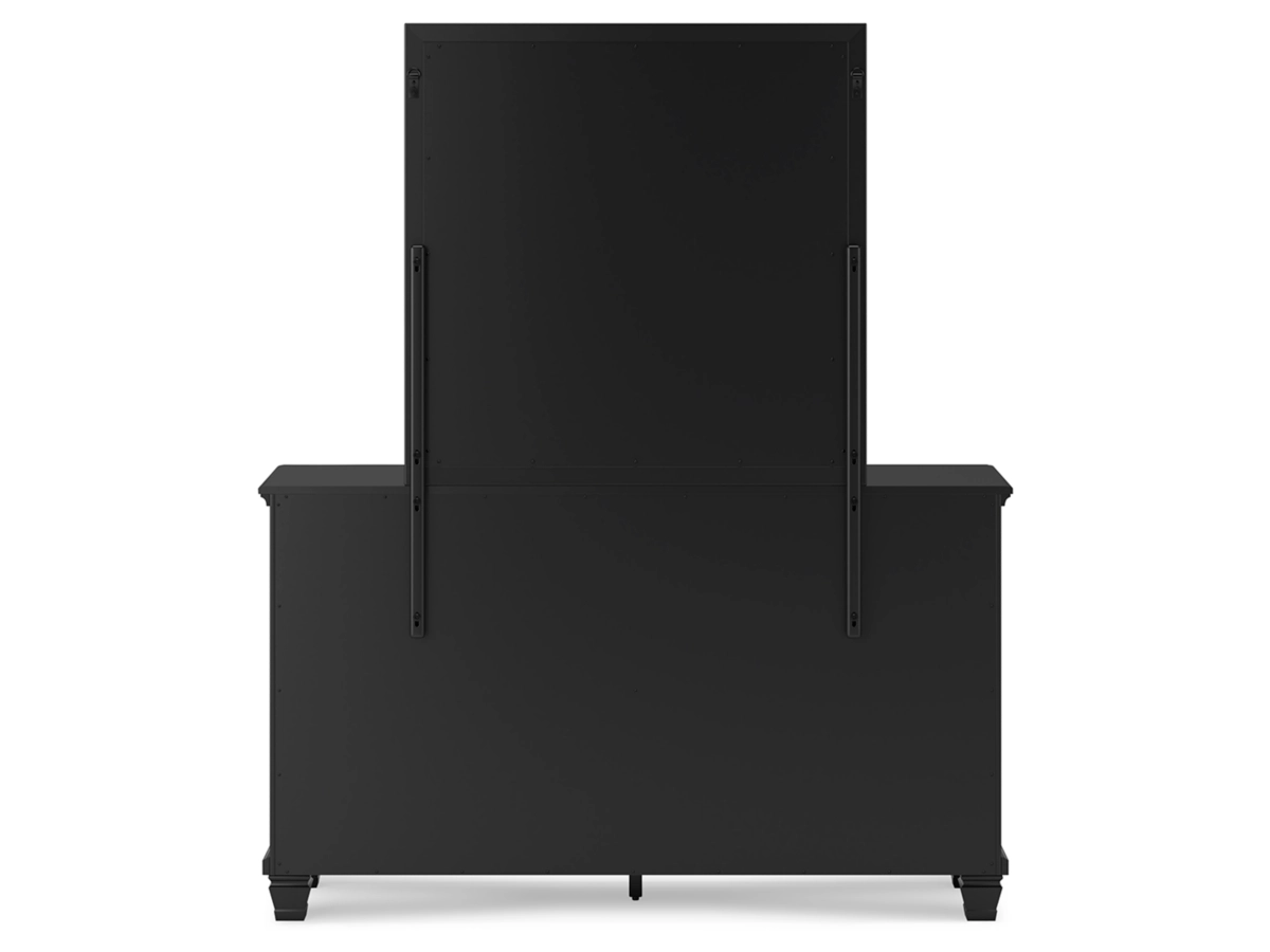 Lanolee Panel Bed with Mirrored Dresser, Chest and 2 Nightstands