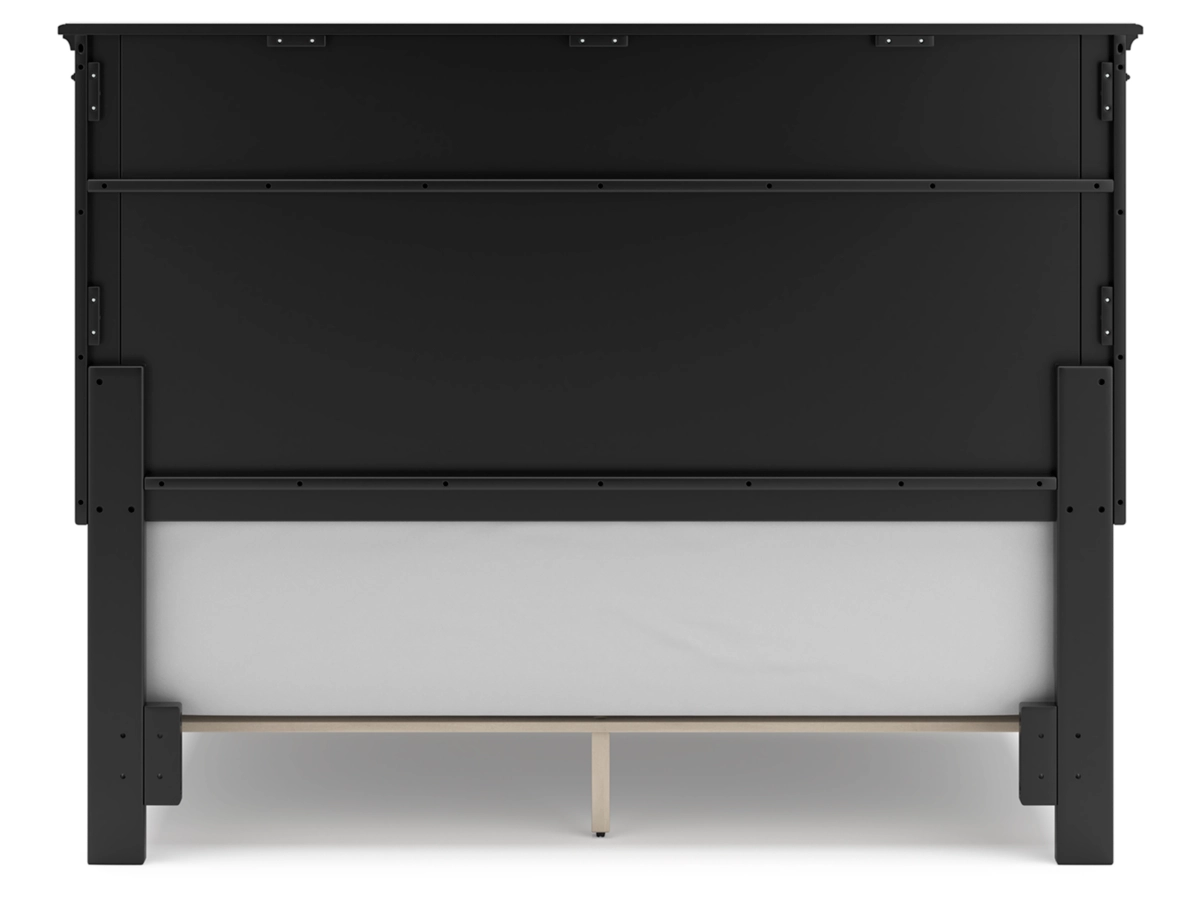 Lanolee Panel Bed with Mirrored Dresser, Chest and 2 Nightstands