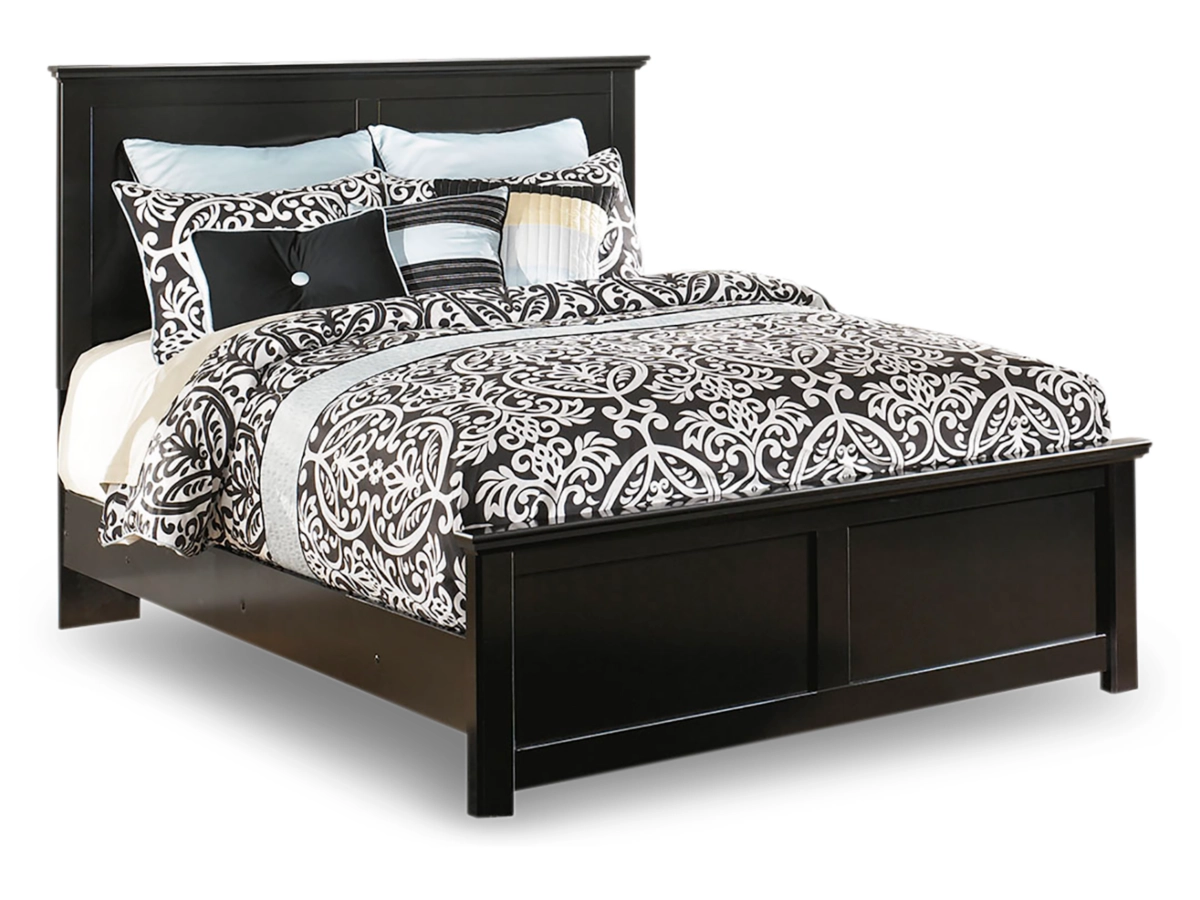 Maribel Panel Bed with Dresser Mirror