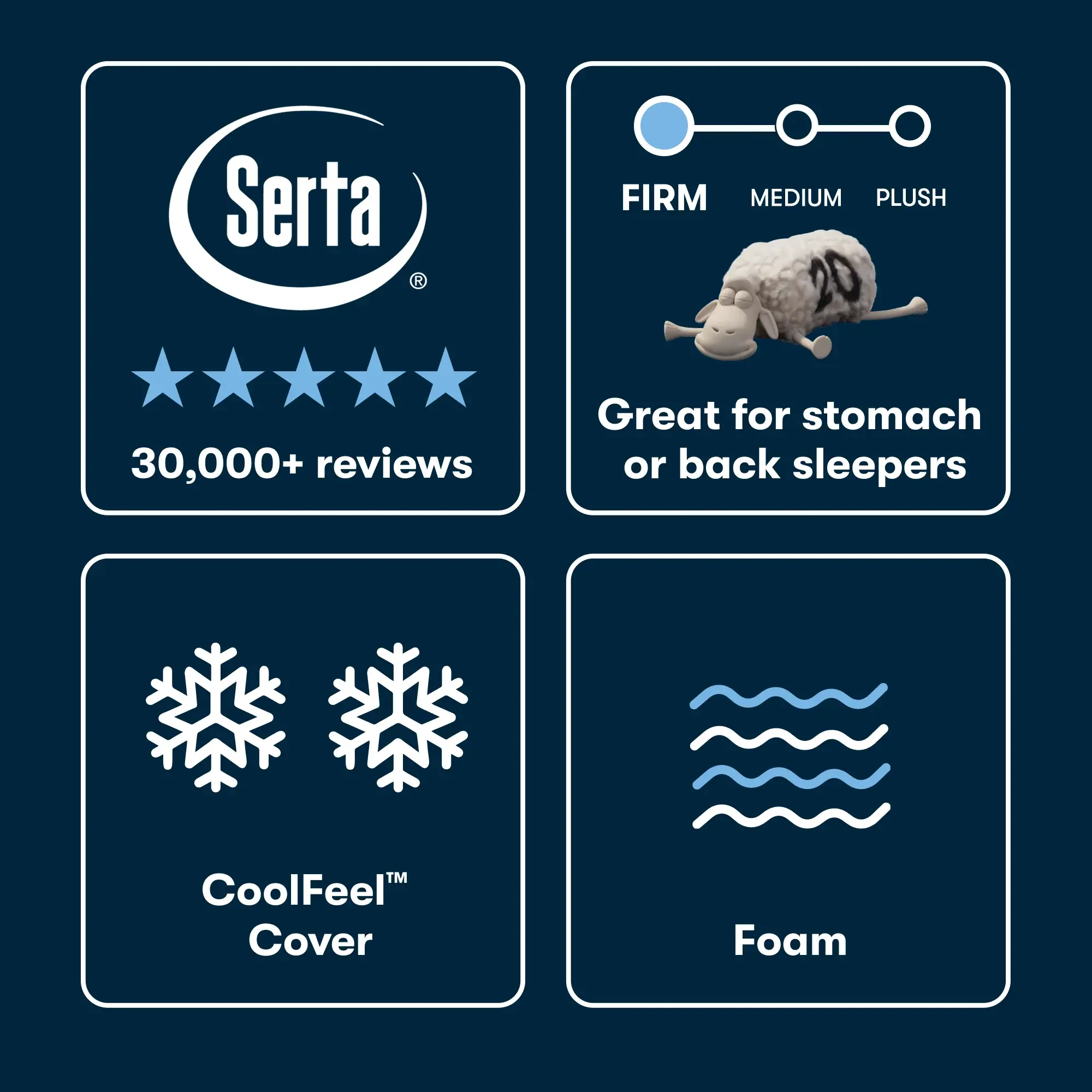 iSeries NXG 1500 Firm Foam Mattress by Serta