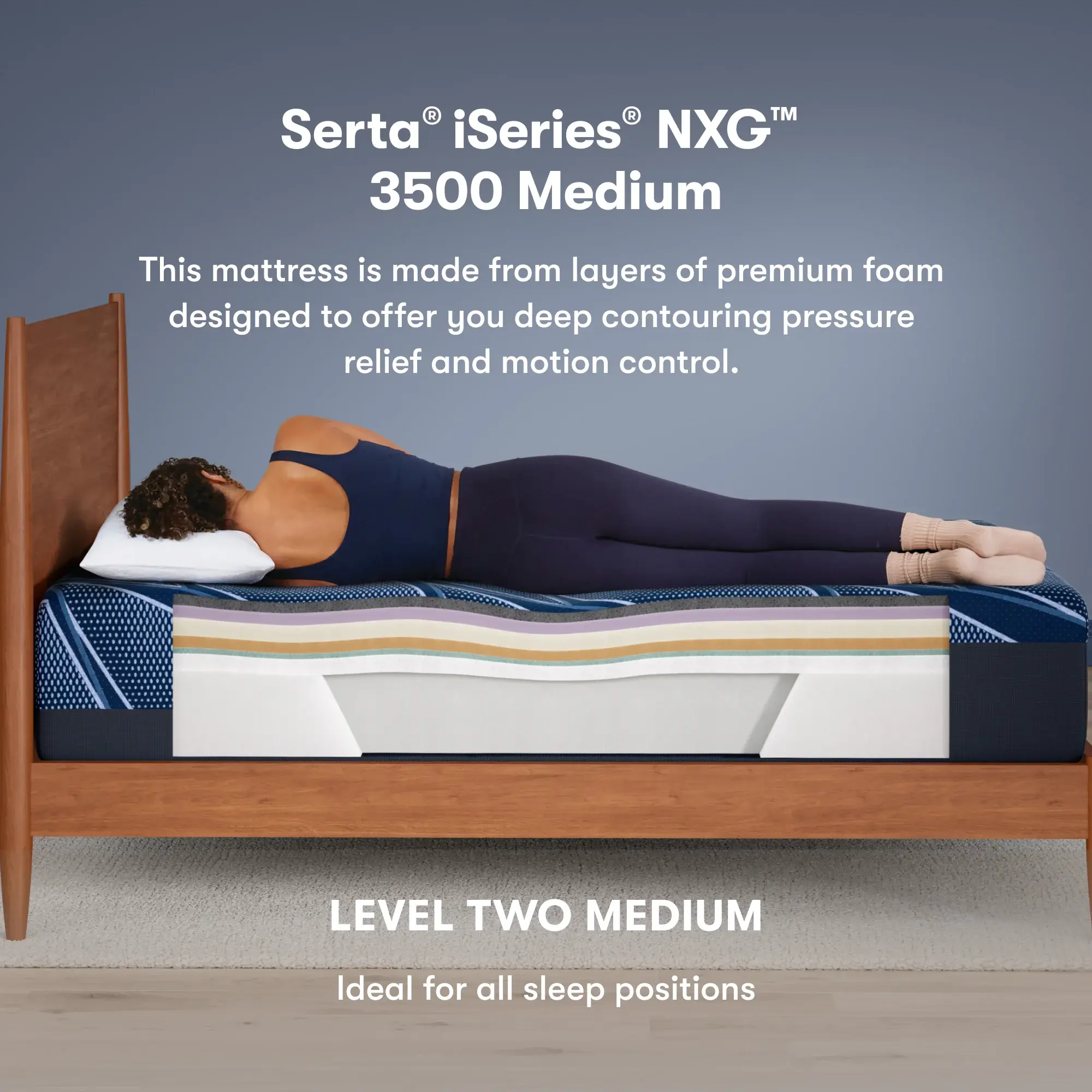 iSeries NXG 3500 Medium Foam Mattress by Serta