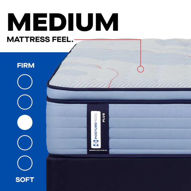 PosturePedic® Paterson II Medium Euro Pillowtop Mattress by Sealy