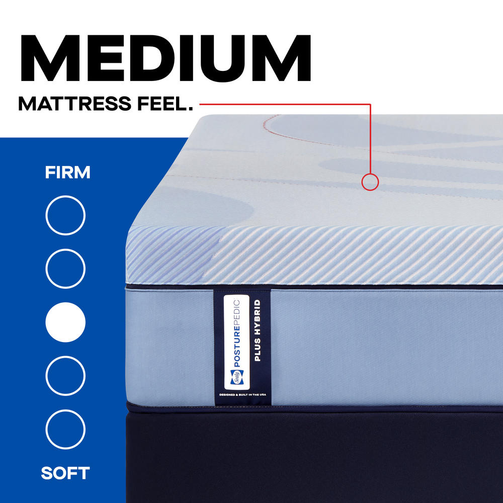 Posturepedic Hybrid Paterson II Medium Mattress by Sealy