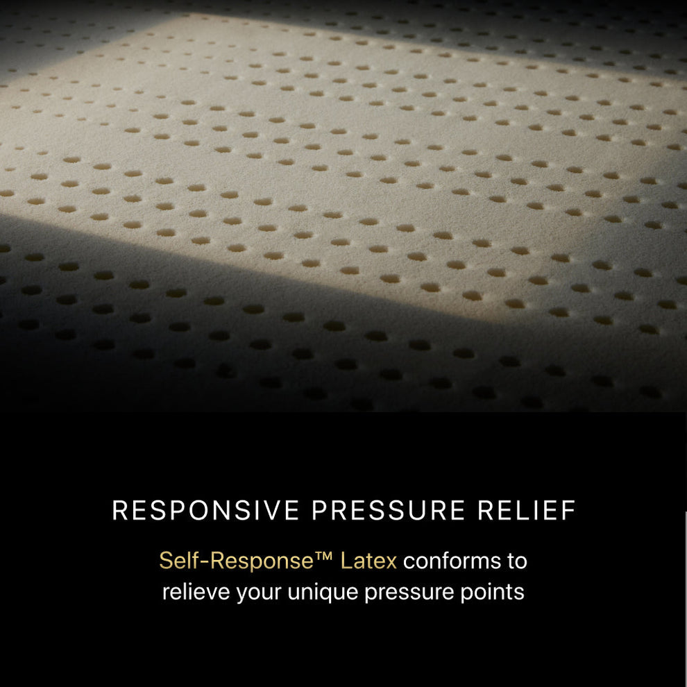 Close-up of Beautyrest Self-Response Latex Layer | Adaptive Comfort & Targeted Pressure Relief