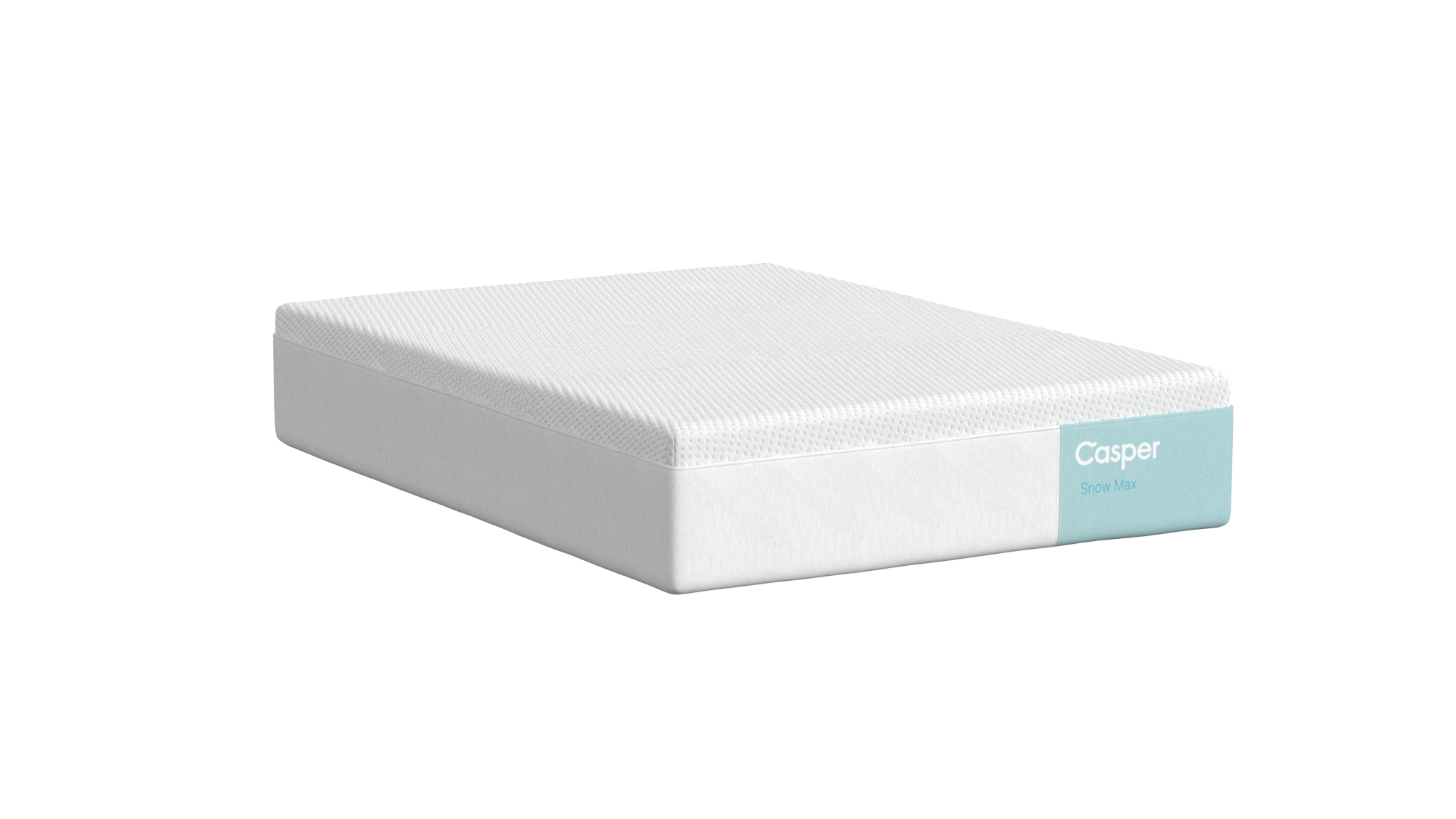 Angled view of Snow Max Mattress by Casper | Zoned Support Max and breathable layers for deeper sleep