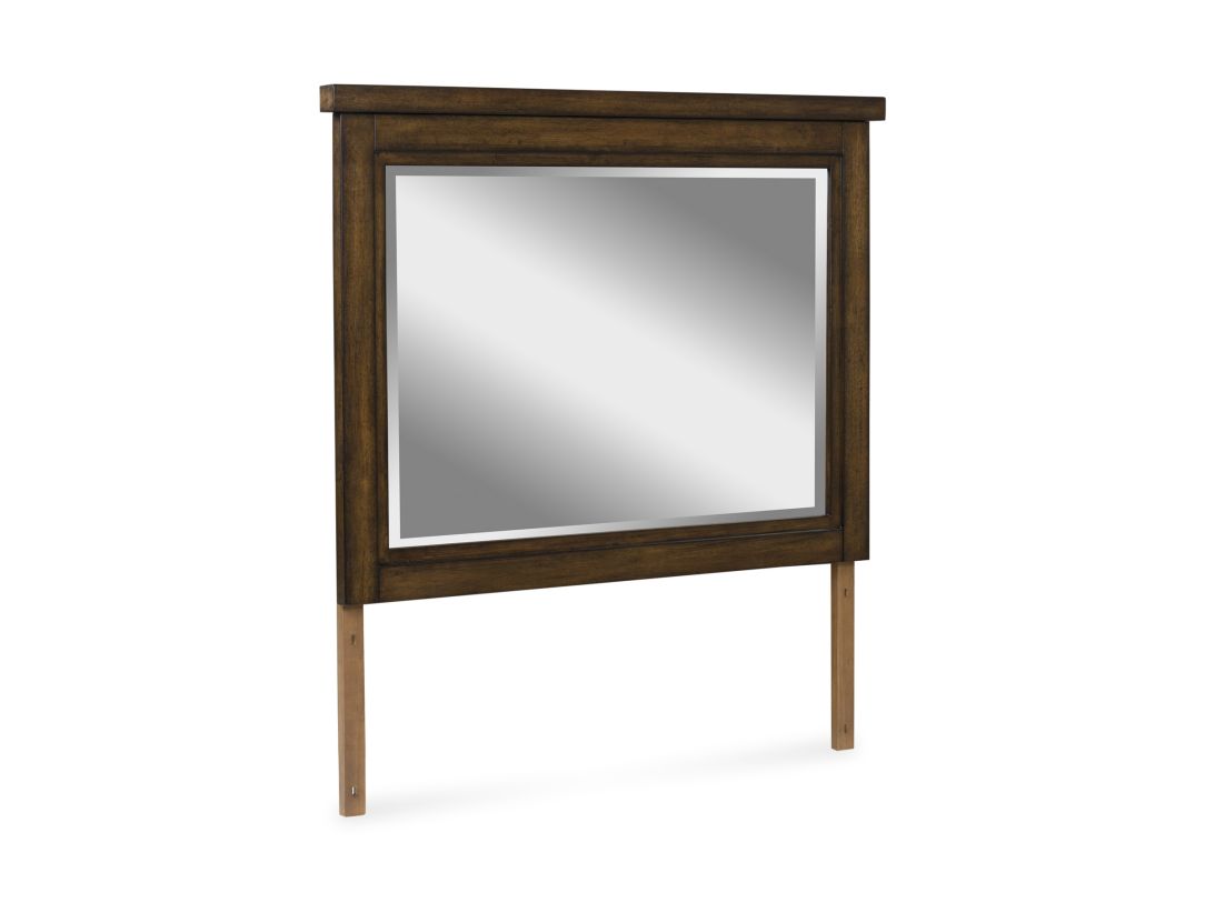Taffenbrook Bedroom Set - Headboard, Storage Footboard, Rails, Dresser, Mirror & Nightstand