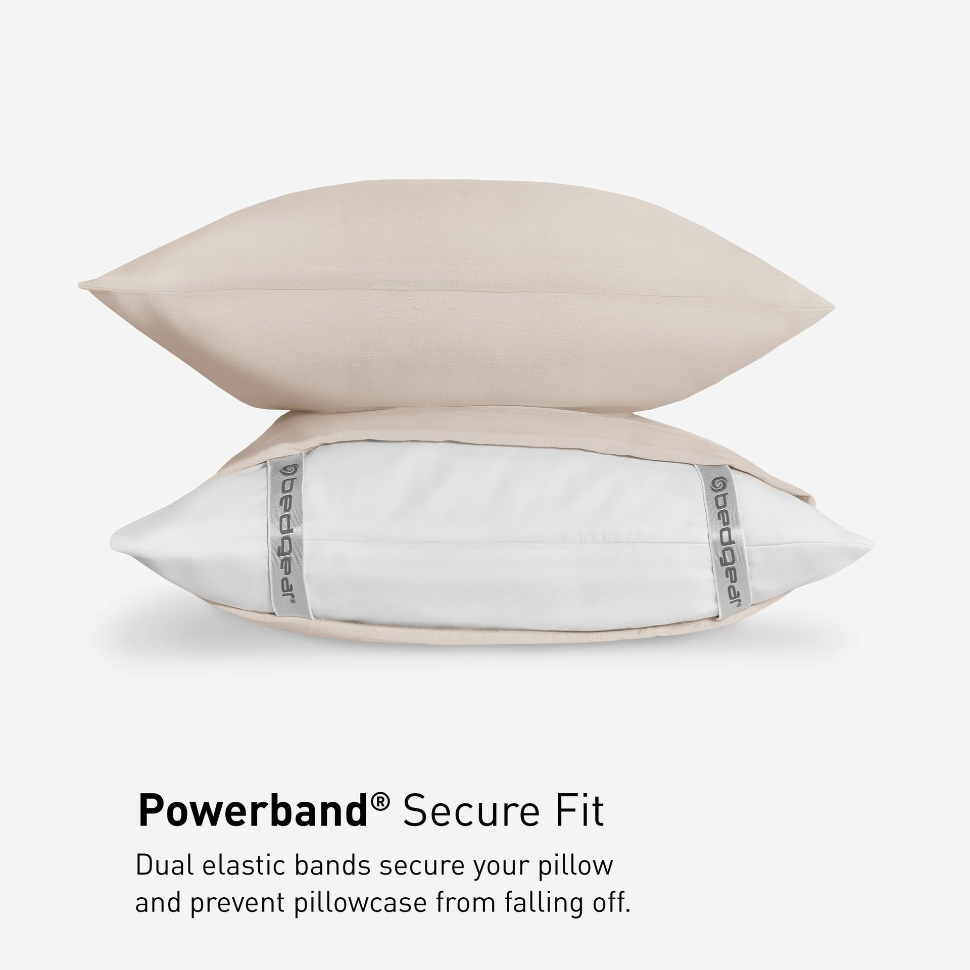 BEDGEAR Hyper-Linen Performance Sheet Set - Medium Beige pillowcase