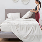 BEDGEAR Hyper-Linen Performance Sheet Set - Bright White lifestyle
